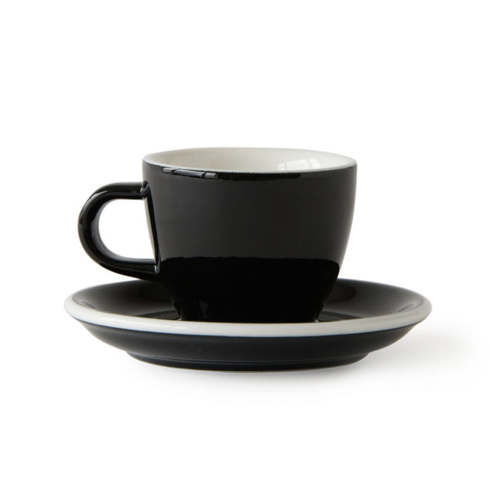 Acme - Black espresso cup 70 ml with saucer