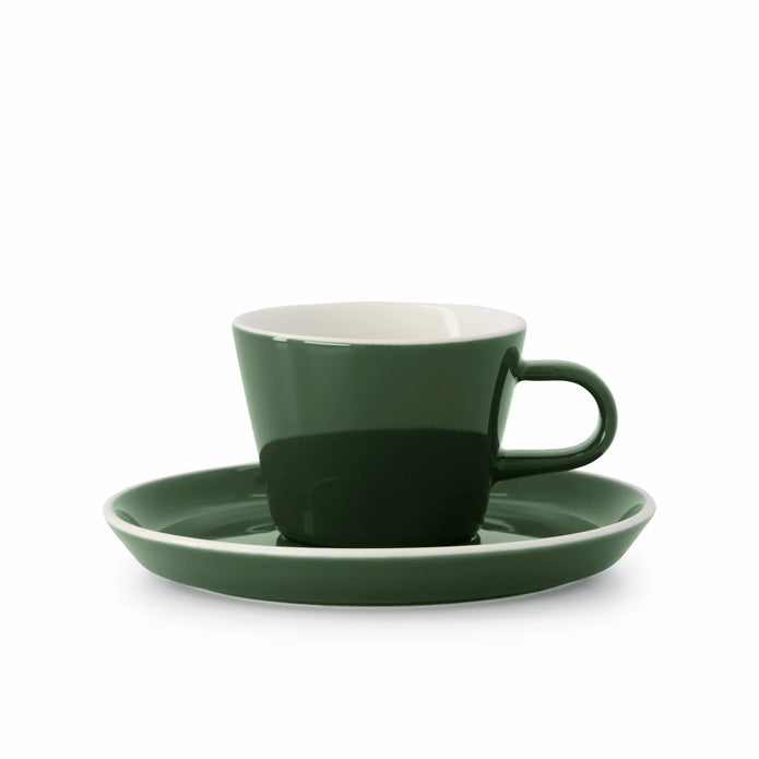 Acme - Dark Green Roman cup 170 ml with saucer