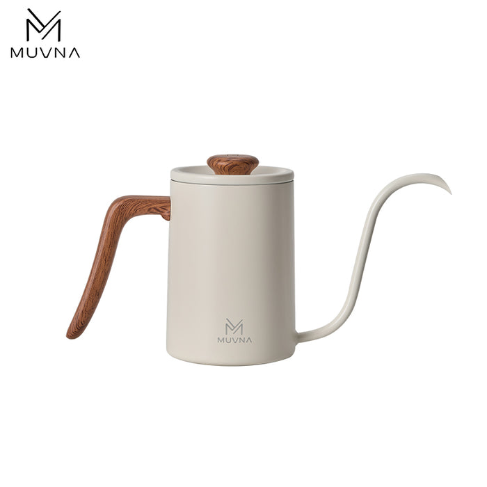 MUVNA Gooseneck Pour Over Kettle 600ml – White