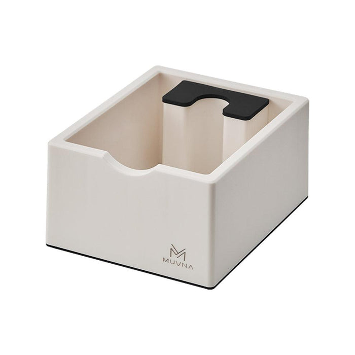 MUVNA ABS Portafilter Holder and Knock Box – White