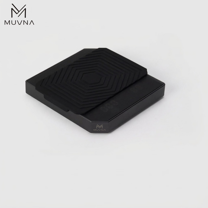 MUVNA - ميزان قهوة ذكي معدني، أسود