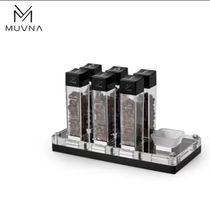 MUVNA 1/3 Angel Coffee Bean Cellars with Acrylic Stand – 6 Tubes