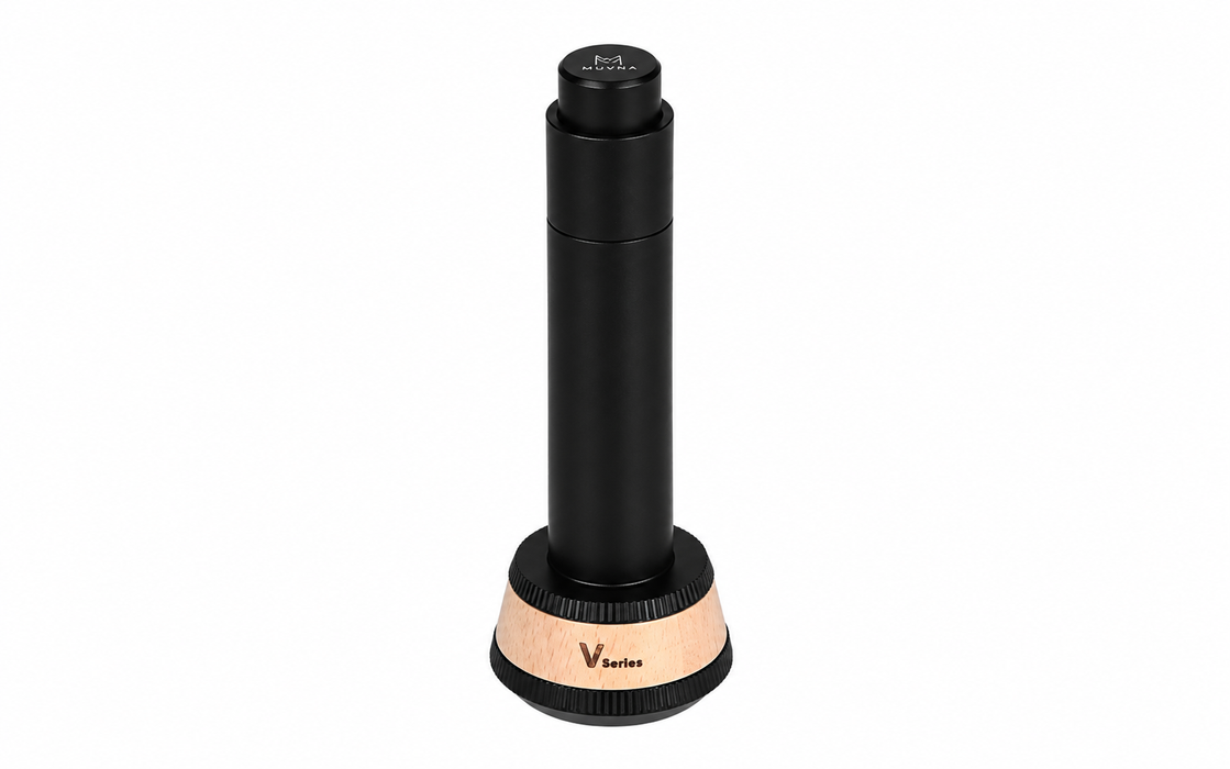MUVNA V Series WDT Coffee Needle Distributor – Black/Wood