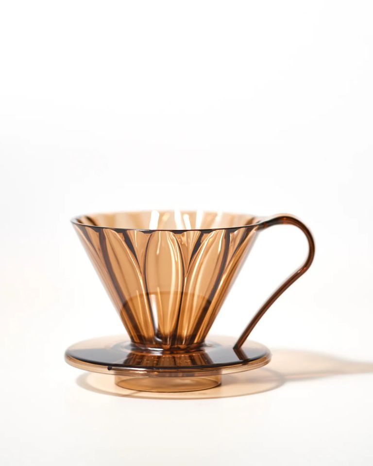 Cafec - Tritan Flower Dripper Cup 1 Clear Brown