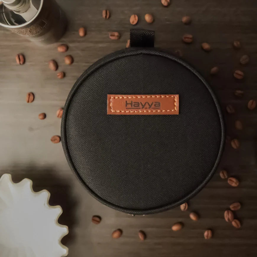 هيا - حقيبة الفلاتر المتموجة الورقية اسود