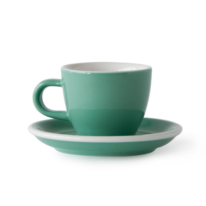 Acme - Green espresso cup 70 ml with saucer