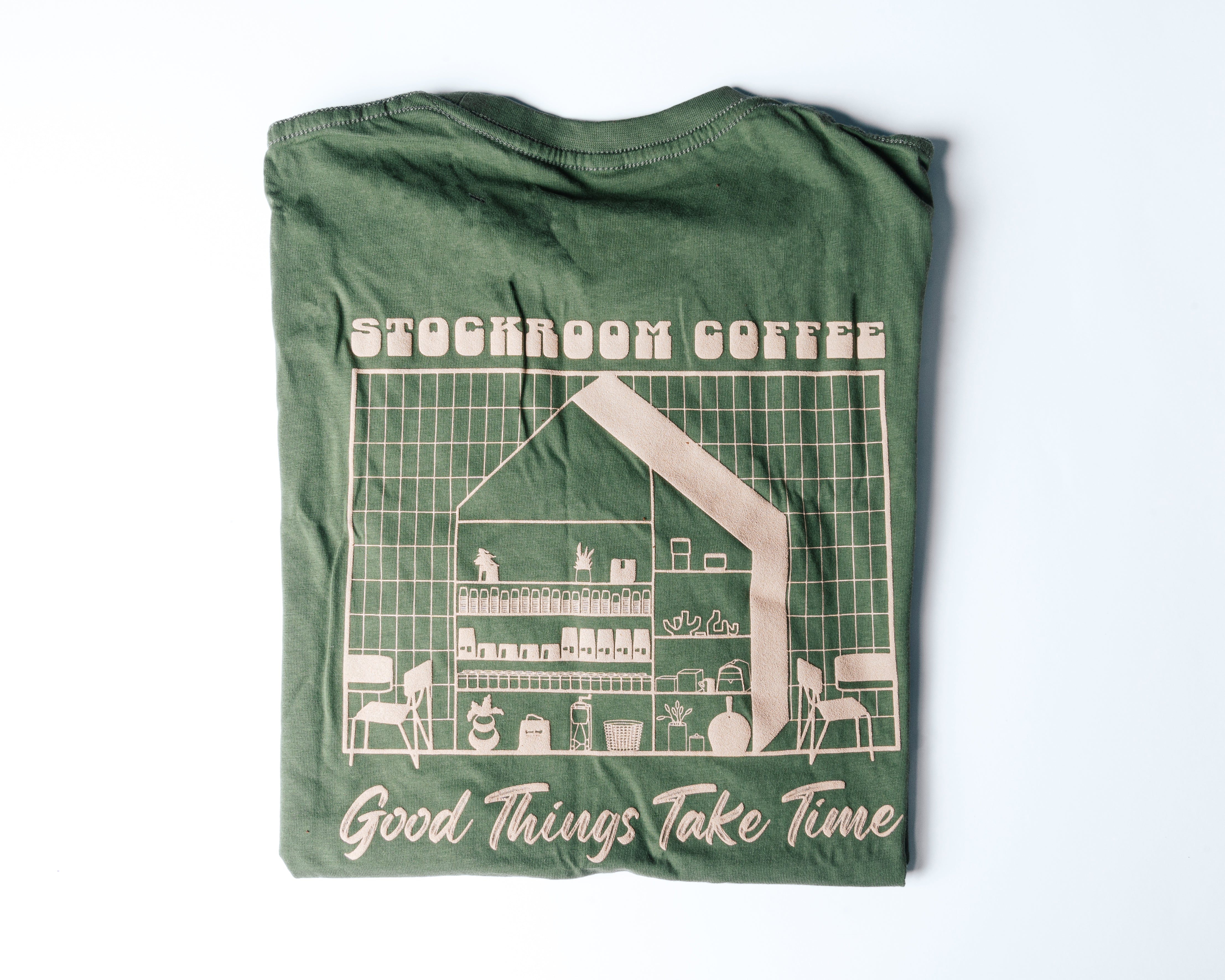 تي شيرت - الأشياء الجيدة تحتاج إلى وقت (Good Things Take Time) - أخضر