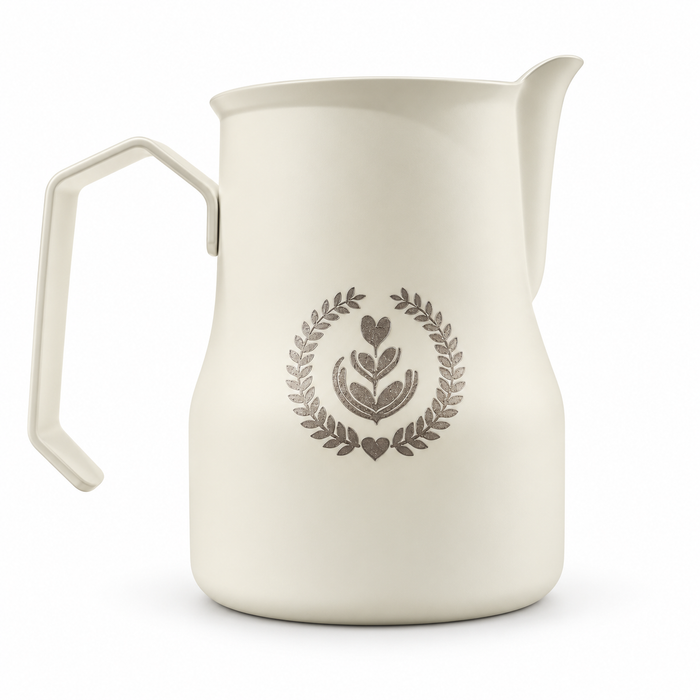MUVNA Espresso Milk Frothing Pitcher 350ml – Ivory White
