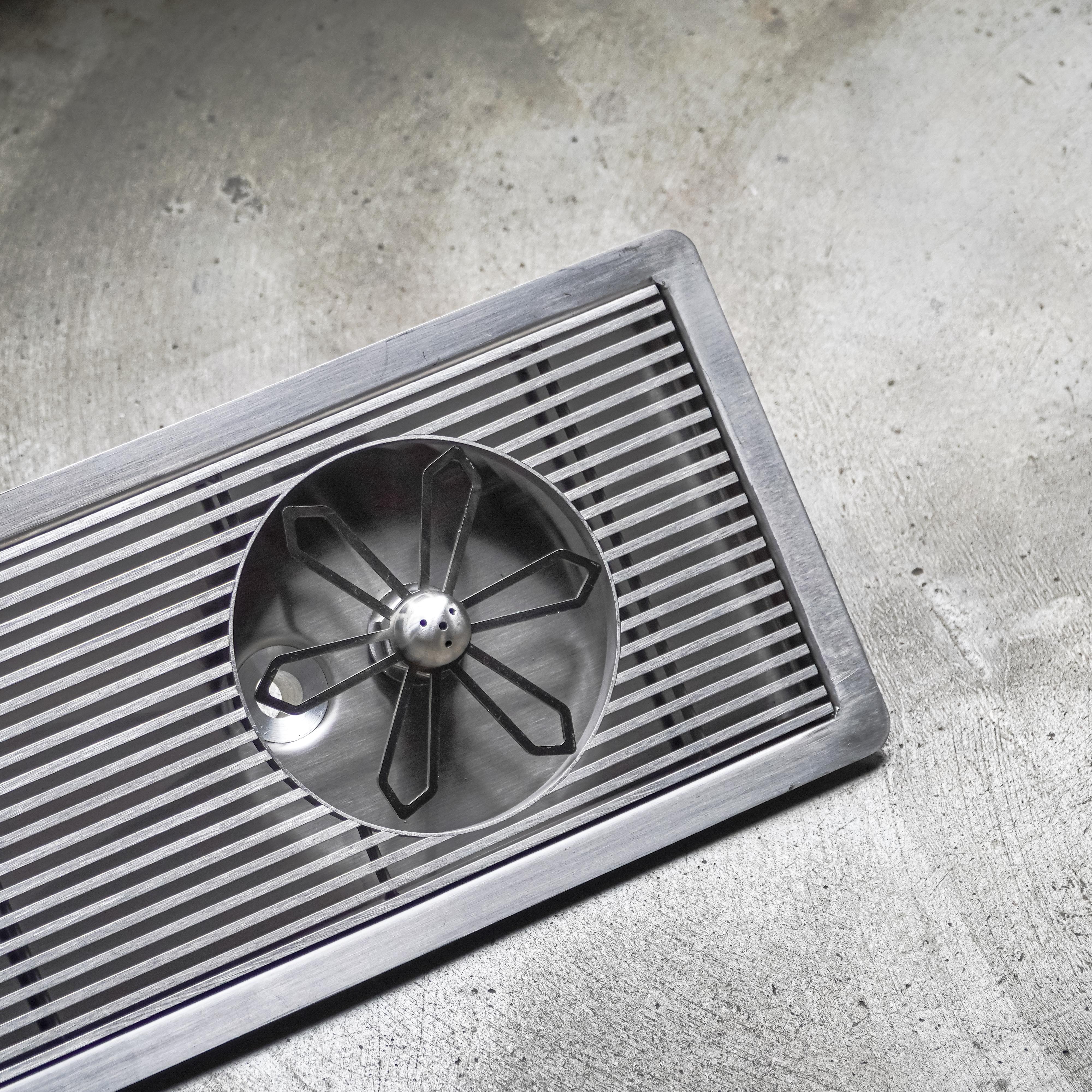 DTCUSTOMS Incounter 43cm LINEA Jug Rinser Satin Stainless Steel