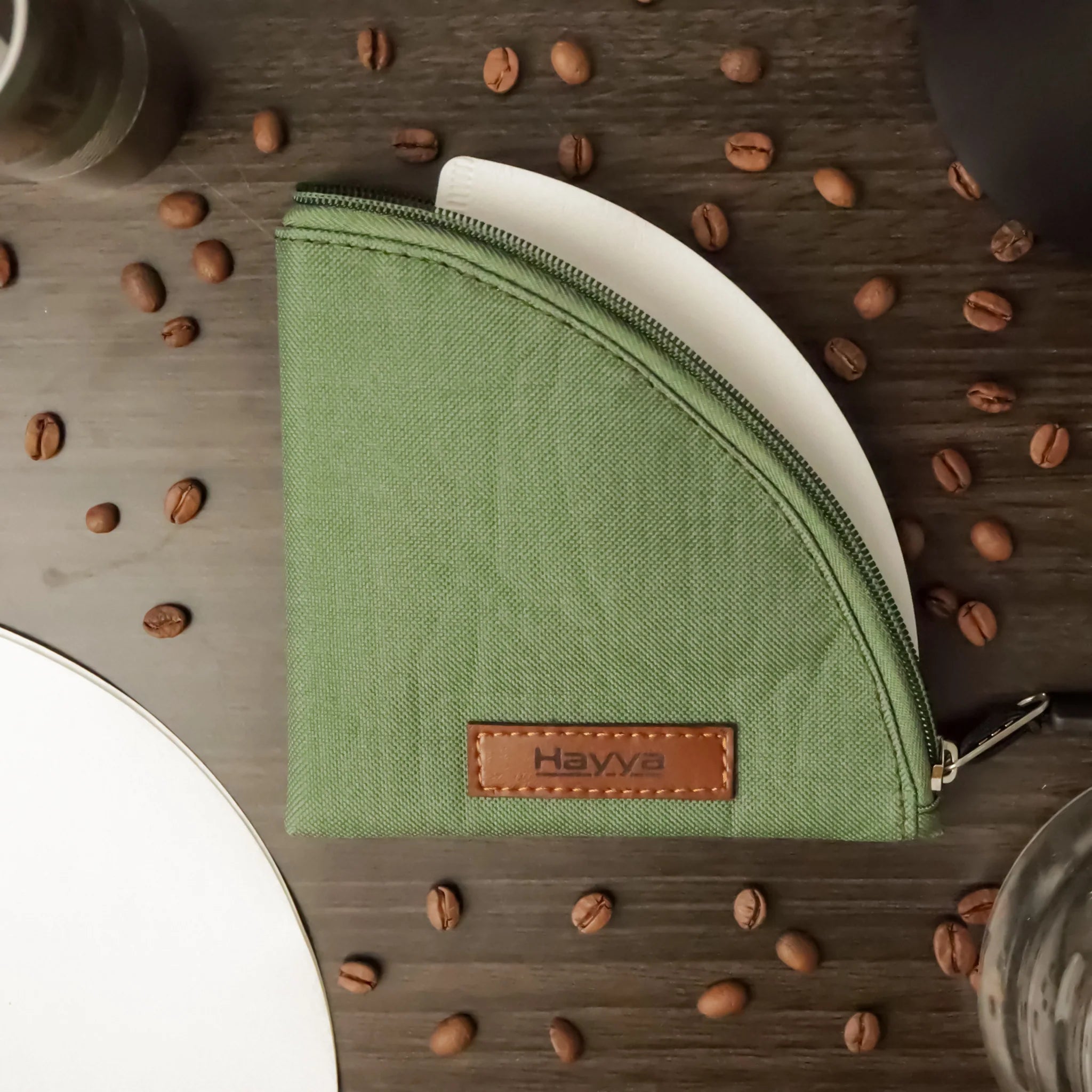 هيا - كيس فلتر ورق V60 أخضر زيتوني