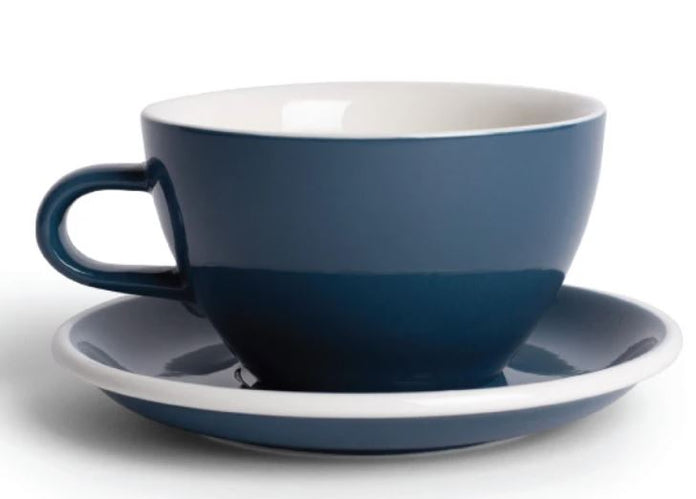 Acme -  Dark Blue Latte cup 280 ml with saucer