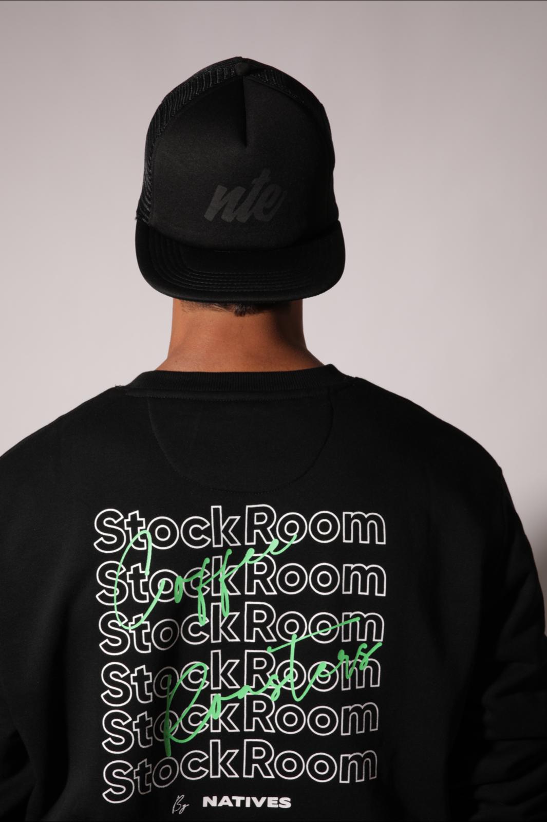 The StockRoom Printed Black Sweatshirt